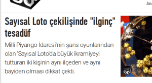 OdaTv loto çekilişi haberi